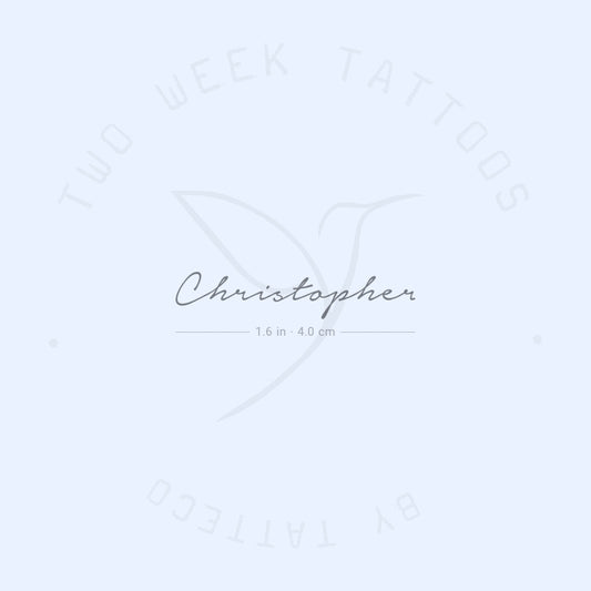 Christopher Semi-Permanent Tattoo - Set of 2