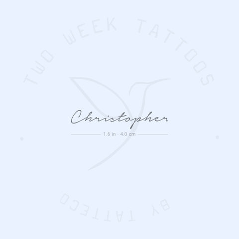 Christopher Semi-Permanent Tattoo - Set of 2