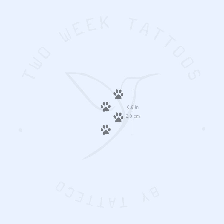 Tiny Paws Semi-Permanent Tattoo - Set of 2