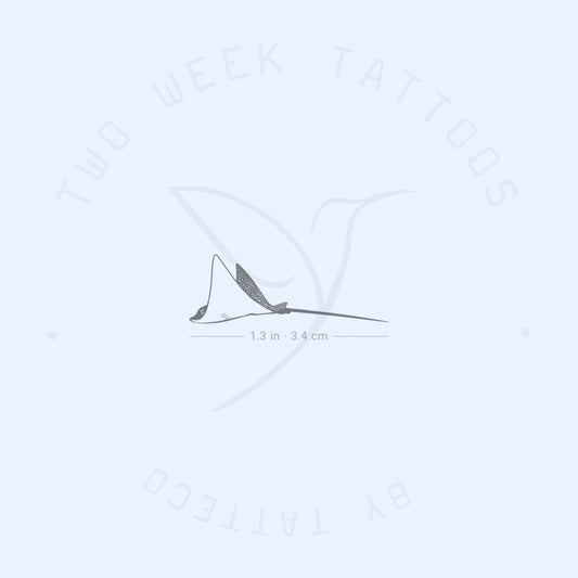 Spotted Eagle Ray Semi-Permanent Tattoo - Set of 2