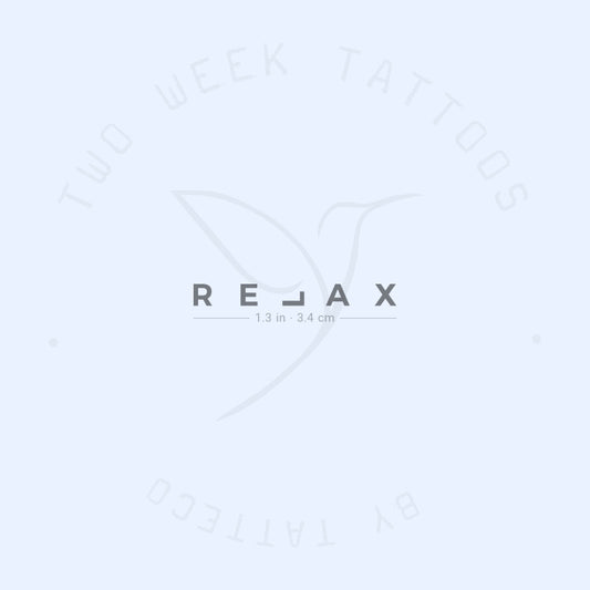 Tatuaje semipermanente Relax - Juego de 2
