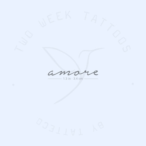 Amore Semi-Permanent Tattoo - Set of 2