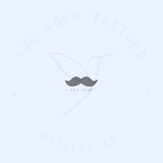 Tatuaje semipermanente de bigote - Juego de 2