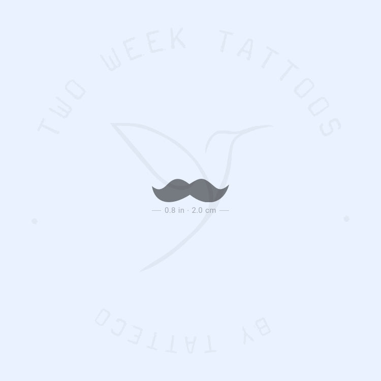 Moustache Semi-Permanent Tattoo - Set of 2