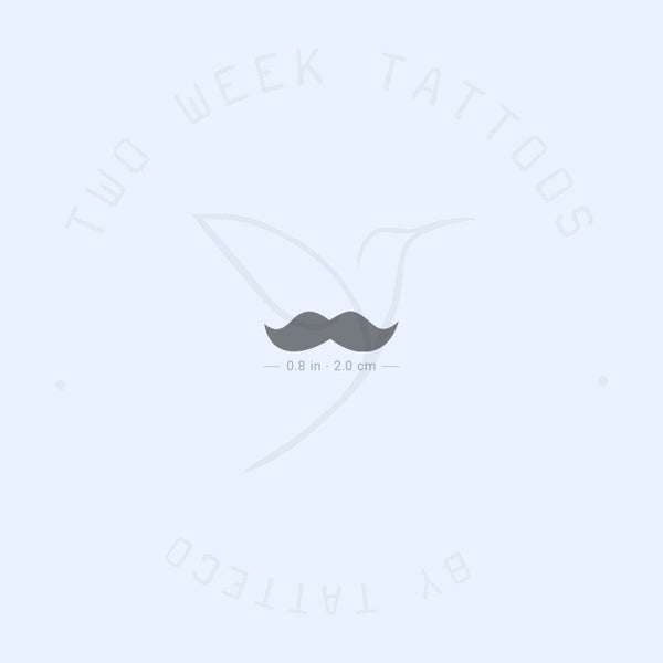 Moustache Semi-Permanent Tattoo - Set of 2