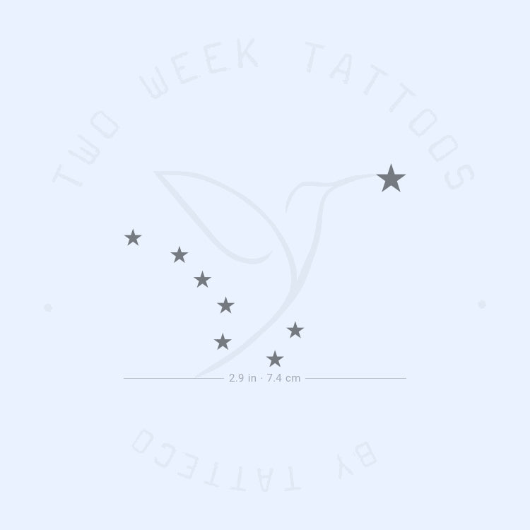 Flag Of Alaska Semi-Permanent Tattoo - Set of 2