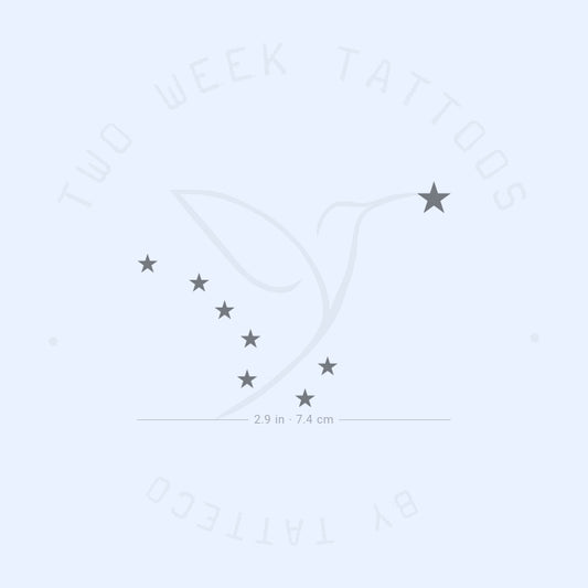 Tatuaje semipermanente de la bandera de Alaska (juego de 2)