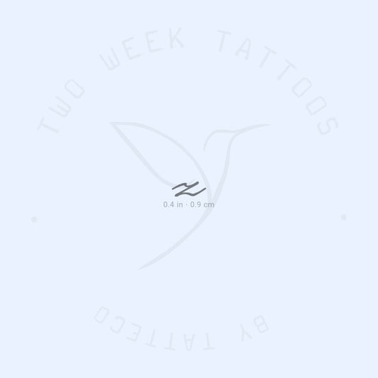 Z Handwritten Semi-Permanent Tattoo - Set of 2