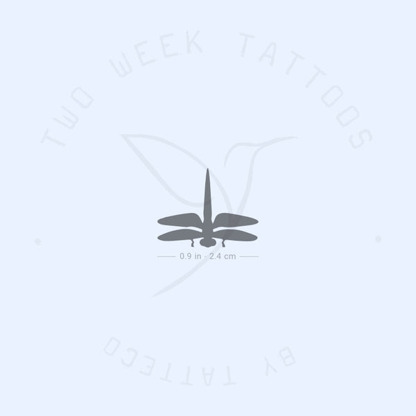 Minimal Dragonfly Semi-Permanent Tattoo - Set of 2