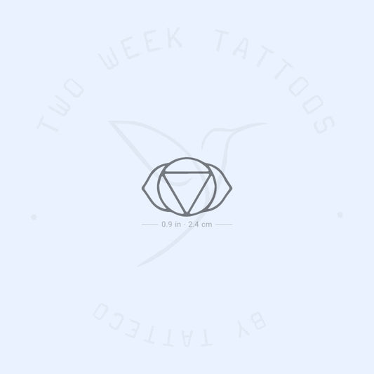 Tatuaje semipermanente Ajna Chakra - Juego de 2