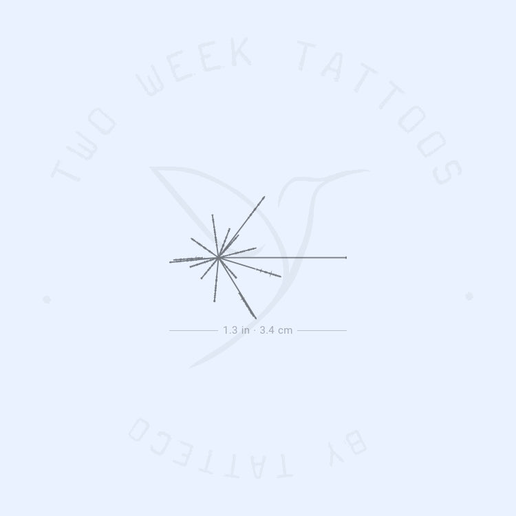 Small Pulsar Map Semi-Permanent Tattoo - Set of 2