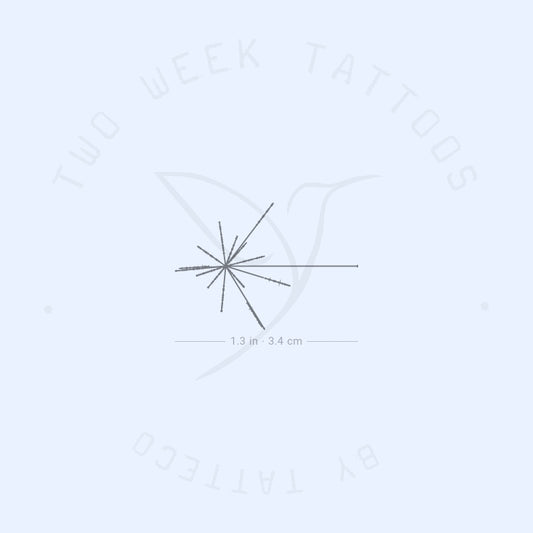 Tatuaje semipermanente de mapa de pulsar pequeño (juego de 2)