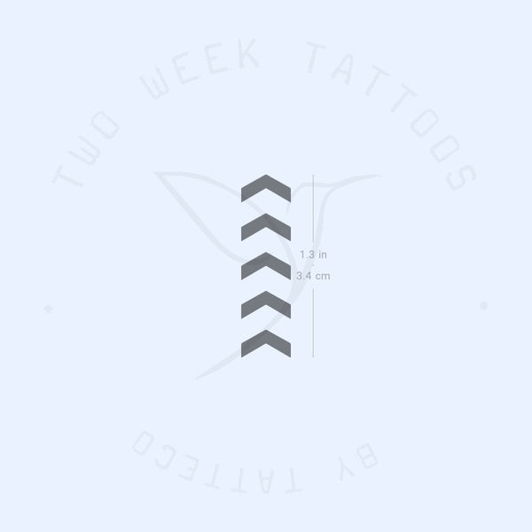 One Direction Five Arrows Tribute Semi-Permanent Tattoo - Set of 2