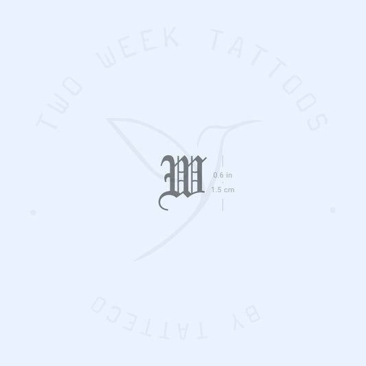 Tatuaje semipermanente gótico W - Juego de 2