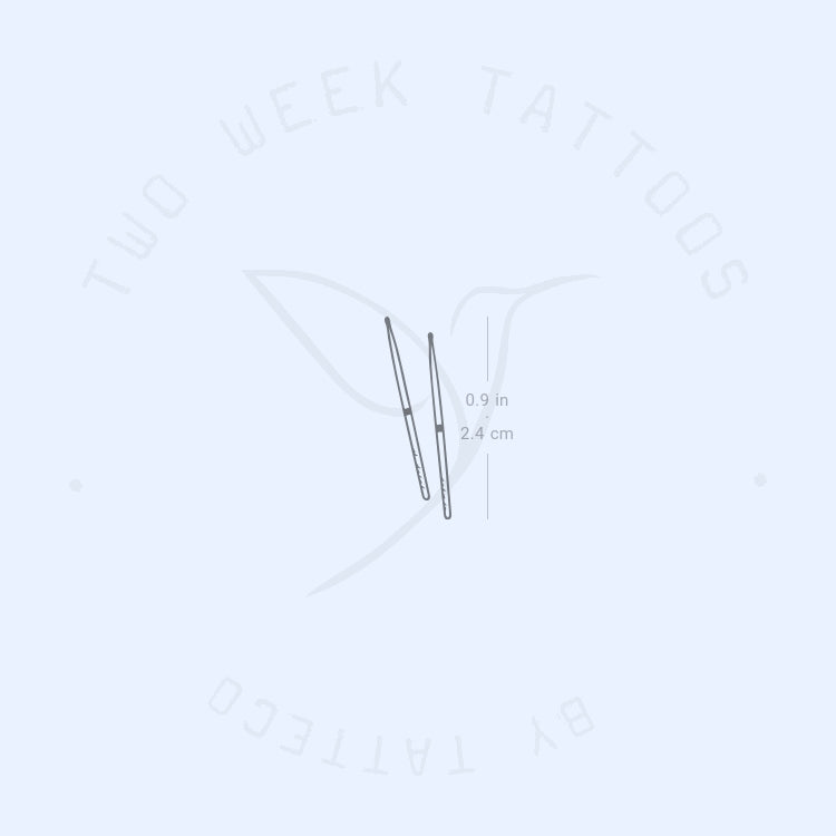 Drumsticks Semi-Permanent Tattoo - Set of 2