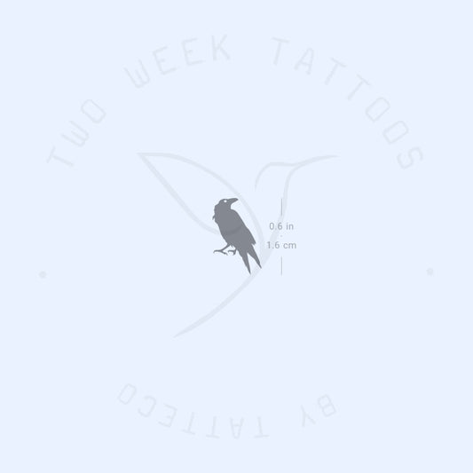 Crow Semi-Permanent Tattoo - Set of 2