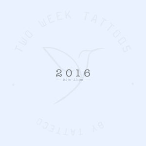 2016 Semi-Permanent Tattoo - Set of 2