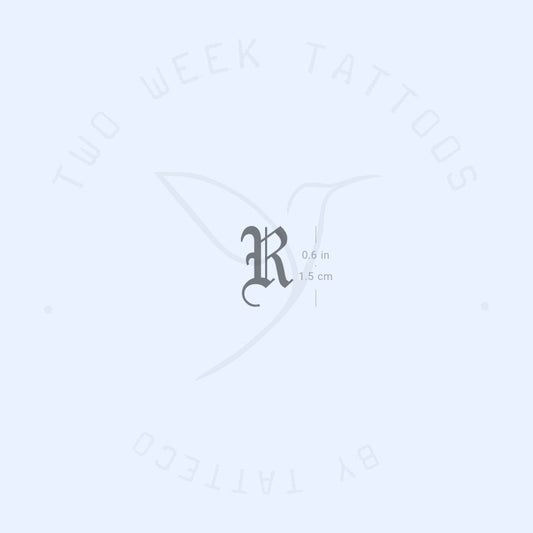 Tatuaje semipermanente gótico R - Juego de 2