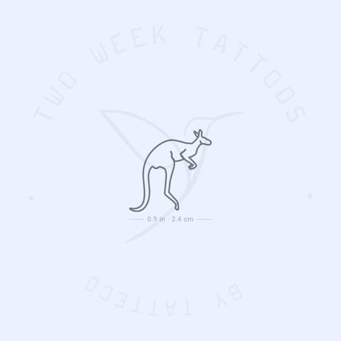 Kangaroo Semi-Permanent Tattoo - Set of 2