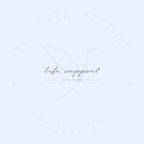 Life Support Semi-Permanent Tattoo - Set of 2