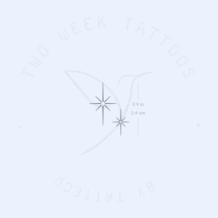 Shining Sparkles Semi-Permanent Tattoo - Set of 2