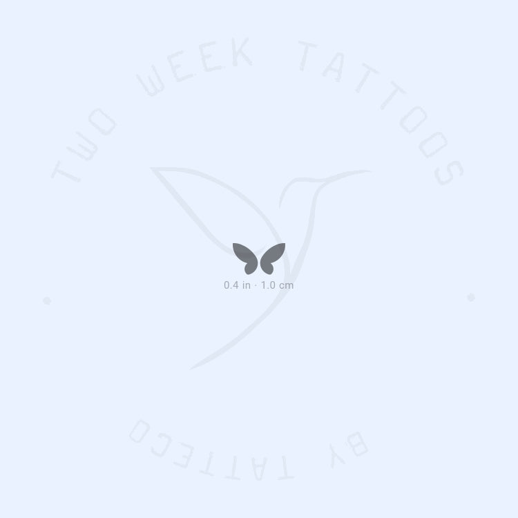 Tiny Golden Butterfly Semi-Permanent Tattoo - Set of 2