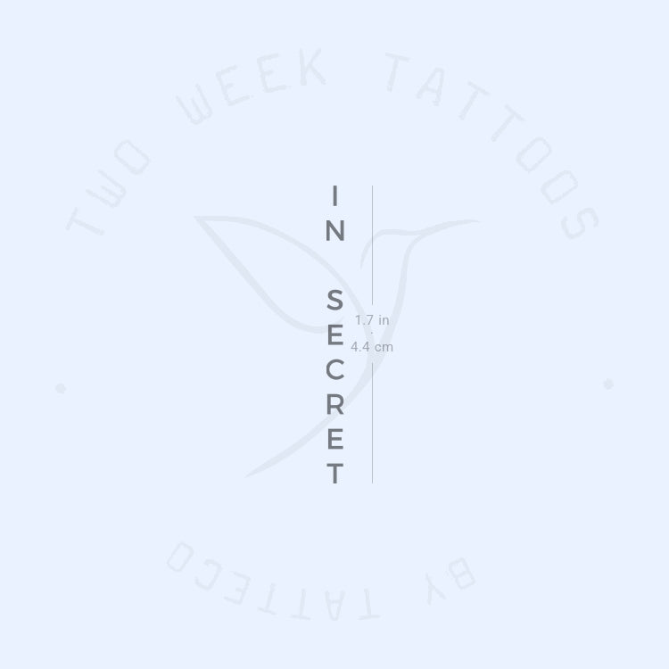 In Secret Semi-Permanent Tattoo - Set of 2