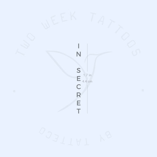 In Secret Semi-Permanent Tattoo - Set of 2