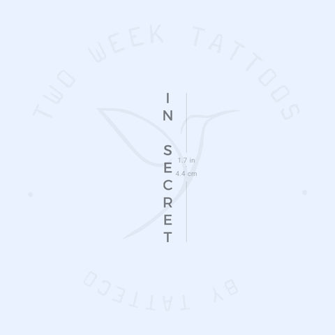 In Secret Semi-Permanent Tattoo - Set of 2