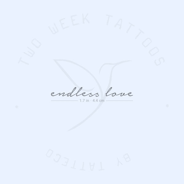 Endless Love Semi-Permanent Tattoo - Set of 2