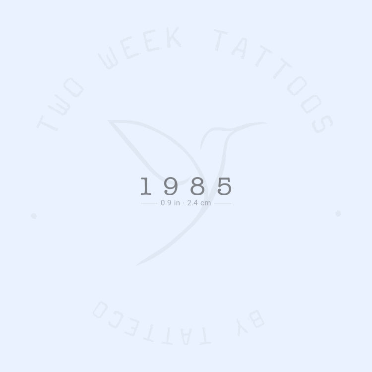 Tatuaje semipermanente de 1985 (juego de 2)