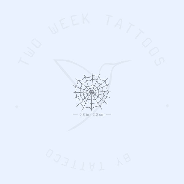Small Spiderweb Semi-Permanent Tattoo - Set of 2