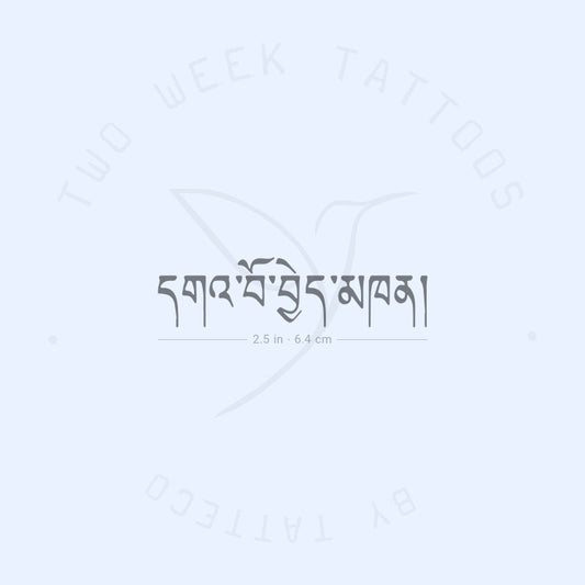Tatuaje semipermanente tibetano para "amante" - Juego de 2