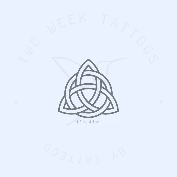 Interlaced Trinity Knot Semi-Permanent Tattoo - Set of 2
