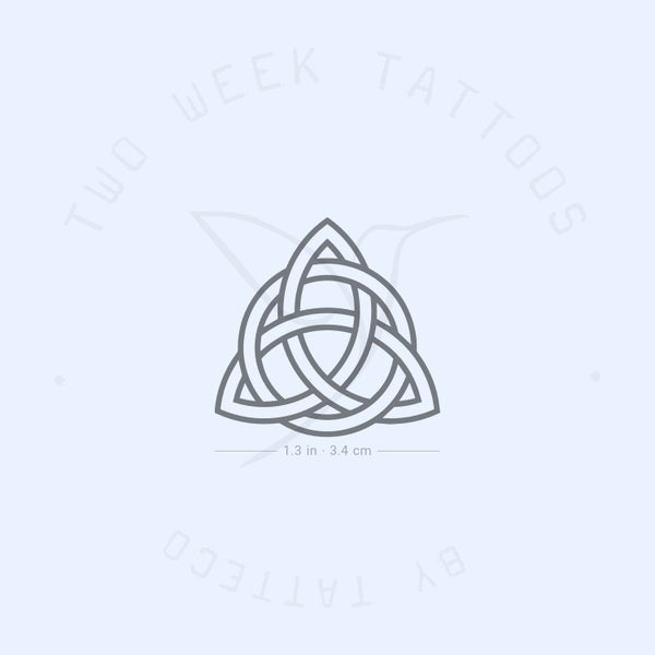 Interlaced Trinity Knot Semi-Permanent Tattoo - Set of 2