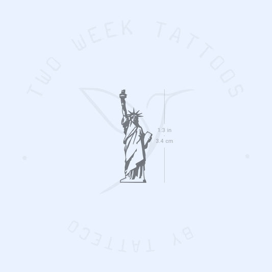 Tatuaje semipermanente de la Estatua de la Libertad (juego de 2)