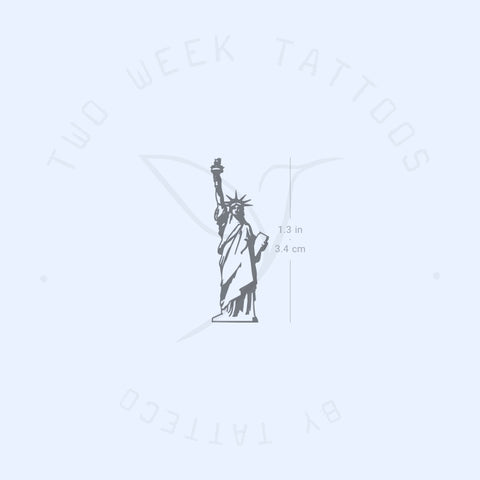 Statue Of Liberty Semi-Permanent Tattoo - Set of 2