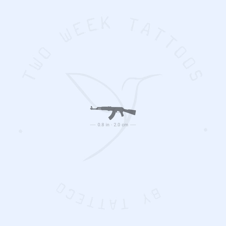 AK47 Semi-Permanent Tattoo - Set of 2