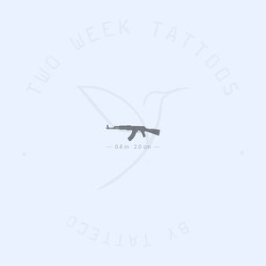 AK47 Semi-Permanent Tattoo - Set of 2
