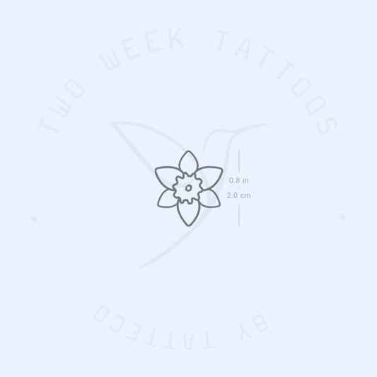Daffodil Semi-Permanent Tattoo - Set of 2