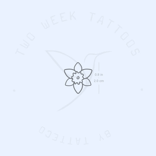 Daffodil Semi-Permanent Tattoo - Set of 2