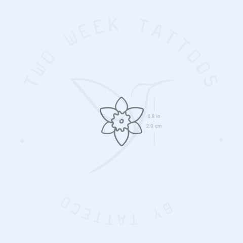 Daffodil Semi-Permanent Tattoo - Set of 2