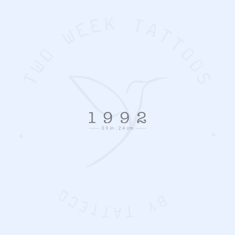 Tatuaje semipermanente de 1992 - Juego de 2