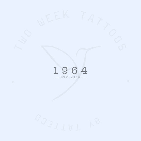 1964 Semi-Permanent Tattoo - Set of 2