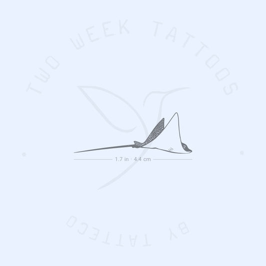 Tatuaje semipermanente de manta raya moteada (juego de 2)