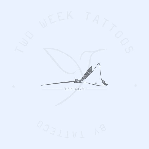 Spotted Manta Ray Semi-Permanent Tattoo - Set of 2