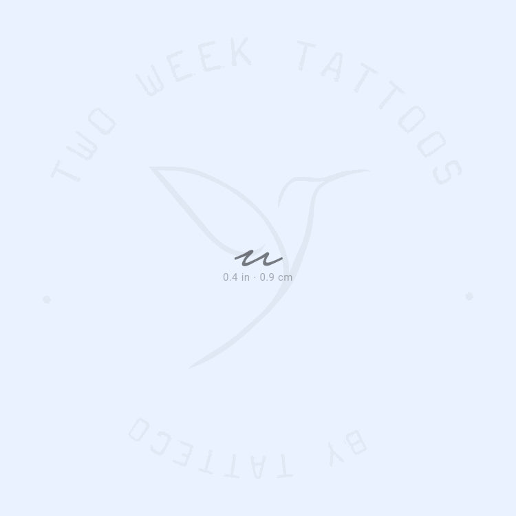 U Handwritten Semi-Permanent Tattoo - Set of 2
