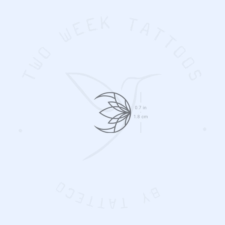 Moon Lotus Semi-Permanent Tattoo - Set of 2