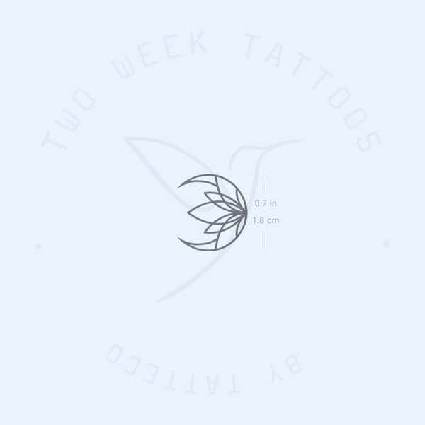 Moon Lotus Semi-Permanent Tattoo - Set of 2
