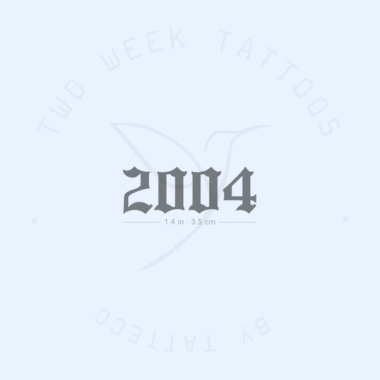 Gothic 2004 Semi-Permanent Tattoo - Set of 2